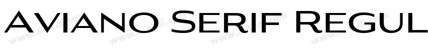 Aviano Serif Regular字体转换